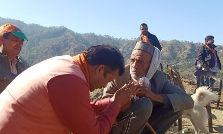 भाजपा प्रत्याशी कैलाश ने गांव गांव जाकर मांगा जनता से आशीर्वाद, मिल रहा है जनता का सहयोग बोले कैलाश