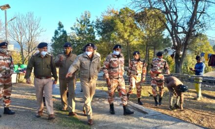 पुलिस उपाधीक्षक रानीखेत द्वारा चुनाव ड्यूटी हेतु आवंटित पैरामिलट्री फोर्स के कैंप का भ्रमण कर मूलभूत सुविधाओं का लिया जायजा