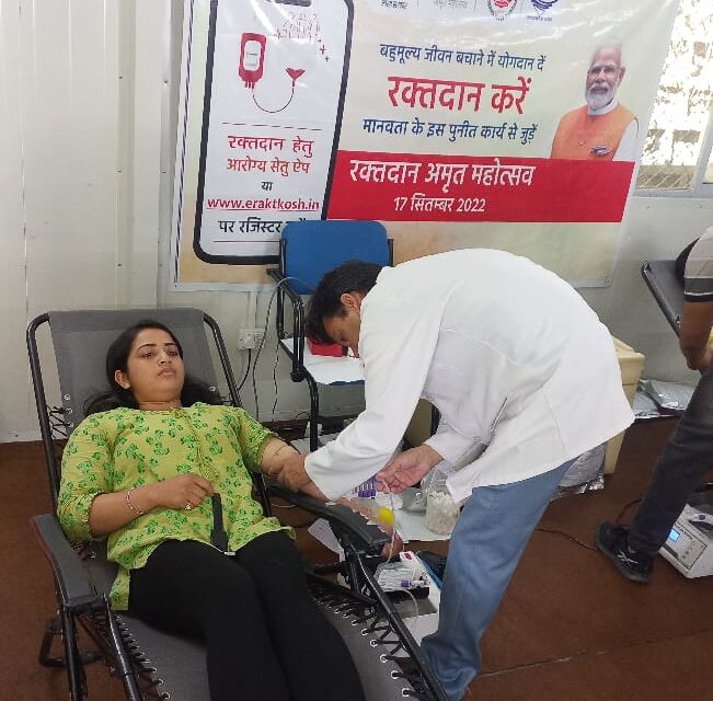 इस संस्था ने किया रक्त दान शिविर का आयोजन