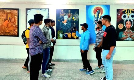 दृश्य कला संकाय सोबन सिंह जीना विश्वविद्यालय में चल रही सात दिवसीय वार्षिक कला प्रदर्शनी