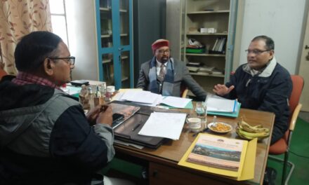 भारतीय वानिकी अनुसंधान एवं शिक्षा परिषद, देहरादून से एक समिति  दो दिवसीय दौरे पर वानिकी एवं पर्यावरण विज्ञान विभाग, सोबन सिंह जीना परिसर,अल्मोड़ा में पहुंची