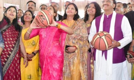 खेल मंत्री रेखा आर्या ने किया ऑल इंडिया इन्विटेशन बास्केटबॉल टूर्नामेंट(मेन्स) प्रतियोगिता का शुभारंभ