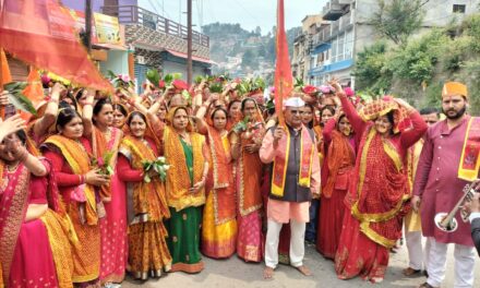 10 दिवसीय देवी भागवत कथा का शुभारंभ  धूणी मंदिर से कलश यात्रा के साथ हुआ प्रारंभ