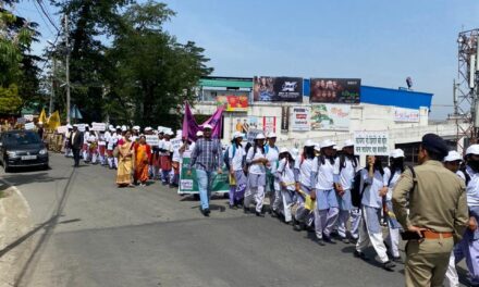 रघुनाथ सिटी मॉल से चौघानपाटा तक मिलेट्स जागरूकता रैली का आयोजन