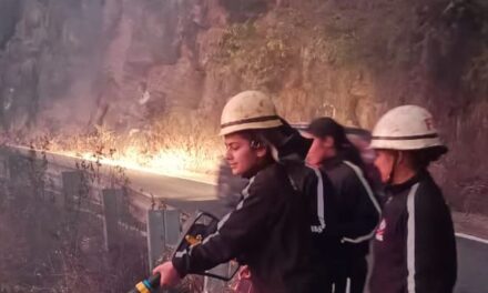 महिला फायर फाइटर्स के हार न मानने वाले जज्बे ने जंगल में लगी आग को आबादी क्षेत्र में पहुंचने से रोका