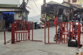 Questions Raised After ₹2.5 Lakh Municipal Gate Damaged in Almora's Lal Bazar